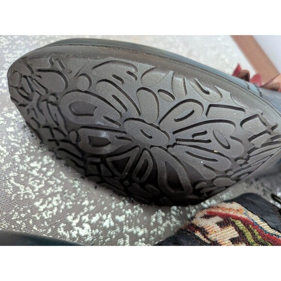 CrazycatZ Shoes Booties Women 42 Colorful Boho Hippie Festival Painted Leather - Picture 11 of 12